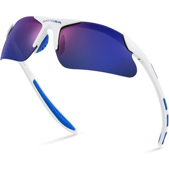 Polarized Sports Sunglasses Age 8-14 Kids Baseball Softball TR90 Frame Glasses - Picture 1 of 6